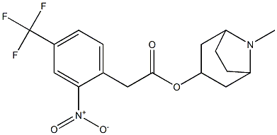 2-Nitro-4-(trifluoromethyl)benzeneacetic acid 8-methyl-8-azabicyclo[3.2.1]octan-3-yl ester Structure