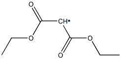 Bis(ethoxycarbonyl)methyl radical Structure