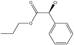 [S,(+)]-Chlorophenylacetic acid propyl ester 구조식 이미지
