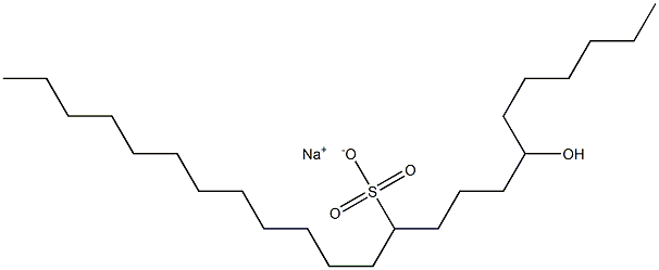 7-Hydroxytricosane-11-sulfonic acid sodium salt 구조식 이미지