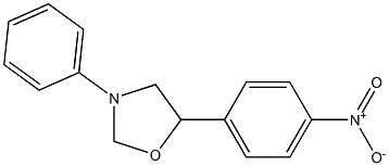 5-(4-Nitrophenyl)-3-phenyloxazolidine 구조식 이미지