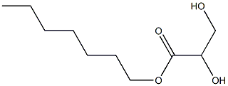 (+)-D-Glyceric acid heptyl ester Structure