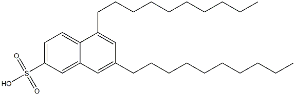 5,7-Didecyl-2-naphthalenesulfonic acid 구조식 이미지