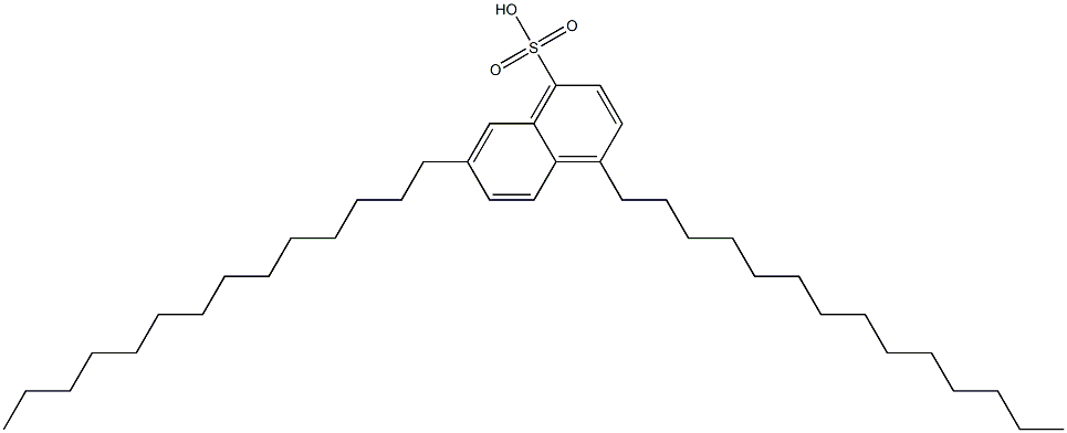 4,7-Ditetradecyl-1-naphthalenesulfonic acid 구조식 이미지