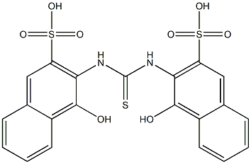 Thioureylenebis(1-naphthol-3-sulfonic acid) Structure
