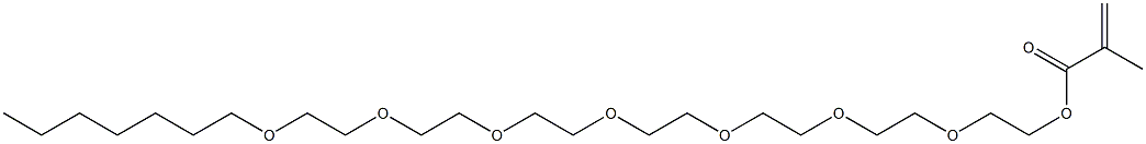 Methacrylic acid 2-[2-[2-[2-[2-[2-(2-heptyloxyethoxy)ethoxy]ethoxy]ethoxy]ethoxy]ethoxy]ethyl ester Structure