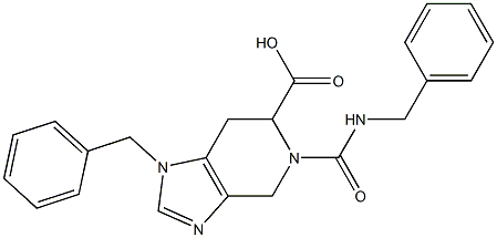 1-Benzyl-4,5,6,7-tetrahydro-5-benzylcarbamoyl-1H-imidazo[4,5-c]pyridine-6-carboxylic acid 구조식 이미지