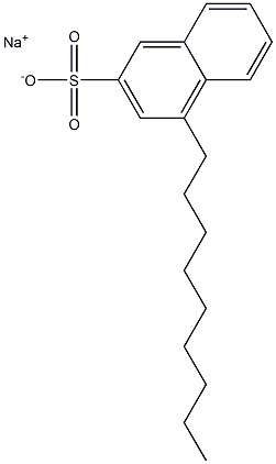 4-Nonyl-2-naphthalenesulfonic acid sodium salt Structure