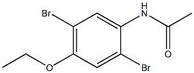 N-(4-Ethoxy-2,5-dibromophenyl)acetamide 구조식 이미지