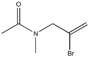 N-Methyl-N-(2-bromoallyl)acetamide 구조식 이미지