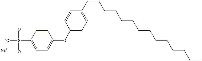 4-(4-Tetradecylphenoxy)benzenesulfonic acid sodium salt 구조식 이미지