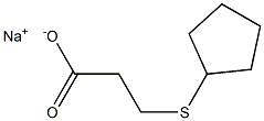 3-(Cyclopentylthio)propionic acid sodium salt 구조식 이미지