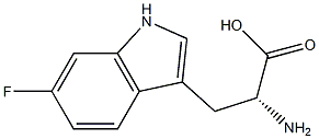 (2R)-2-Amino-3-(6-fluoro-1H-indol-3-yl)propionic acid Structure