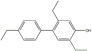 2,5-Diethyl-4-(4-ethylphenyl)phenol Structure