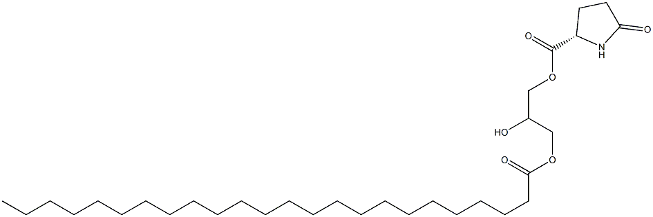 1-[(L-Pyroglutamoyl)oxy]-2,3-propanediol 3-tetracosanoate Structure