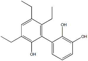 3',5',6'-Triethyl-1,1'-biphenyl-2,2',3-triol 구조식 이미지