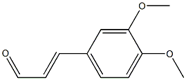 (E)-3-(3,4-Dimethoxyphenyl)acrolein Structure