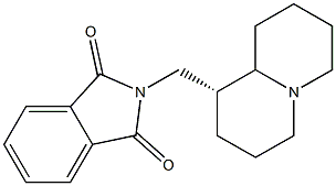 N-[[(1R)-Octahydro-2H-quinolizin]-1-ylmethyl]phthalimide 구조식 이미지