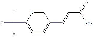 2-PROPENAMIDE, 3-[6-(TRIFLUOROMETHYL)-3-PYRIDINYL]- Structure