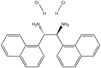 (S,S)-1,2-Di(1-naphthyl)-1,2-ethanediamine dihydrochloride, 95%, ee 99% Structure