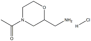 [(4-acetylmorpholin-2-yl)methyl]amine hydrochloride 구조식 이미지