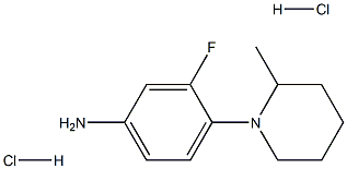 [3-fluoro-4-(2-methylpiperidin-1-yl)phenyl]amine dihydrochloride 구조식 이미지