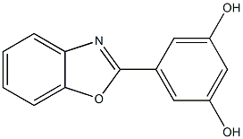 5-BENZOOXAZOL-2-YL-BENZENE-1,3-DIOL 구조식 이미지