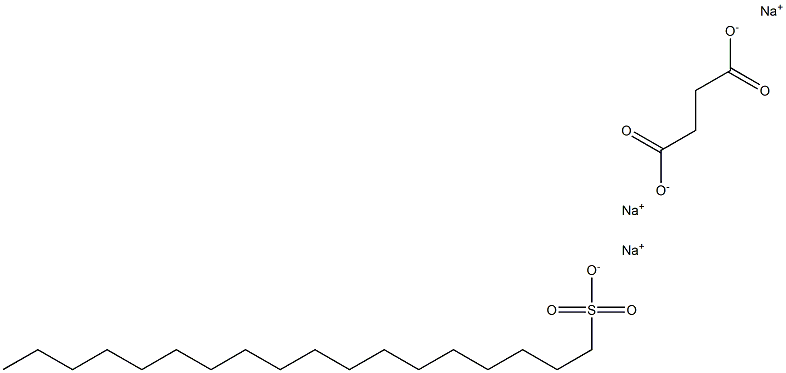 Succinic acid monostearyl sulfonate sodium salt Structure