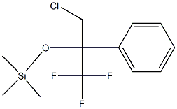 [(3-Chloro-1,1,1-trifluoro-2-phenylpropan-2-yl)oxy]trimethylsilane Structure