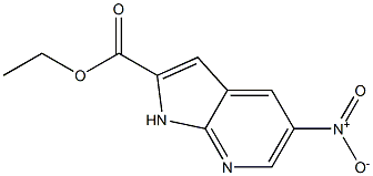 ethyl 5-nitro-1H-pyrrolo[2,3-b]pyridine-2-carboxylate 구조식 이미지