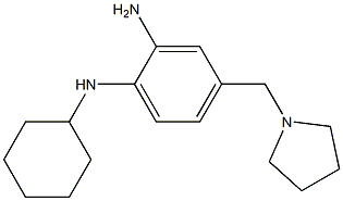 N1-cyclohexyl-4-((pyrrolidin-1-yl)methyl)benzene-1,2-diamine 구조식 이미지