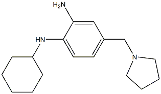 N1-cyclohexyl-4-((pyrrolidin-1-yl)methyl)benzene-1,2-diamine Structure