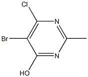 5-Bromo-6-chloro-2-methyl-4-pyrimidinol 구조식 이미지