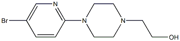 2-[4-(5-Bromo-2-pyridinyl)-1-piperazinyl]-1-ethanol 구조식 이미지