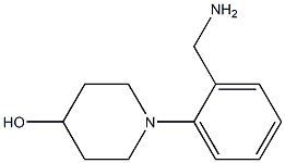 1-[2-(Aminomethyl)phenyl]-4-piperidinol 구조식 이미지