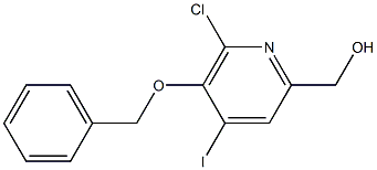 [5-(Benzyloxy)-6-chloro-4-iodo-2-pyridinyl]-methanol Structure