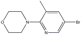 4-(5-Bromo-3-methyl-2-pyridinyl)morpholine 구조식 이미지