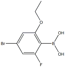 2-Fluoro-4-bromo-6-ethoxyphenylboronic acid 구조식 이미지