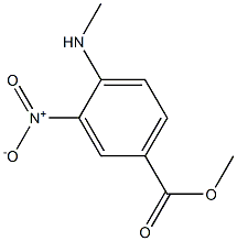 Methyl 4-(methylamino)-3-nitrobenzenecarboxylate 구조식 이미지