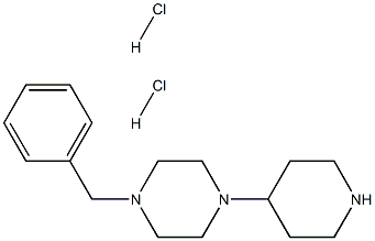 1-Benzyl-4-(4-piperidinyl)piperazinedihydrochloride Structure