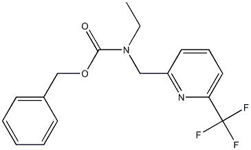 benzyl ethyl((6-(trifluoromethyl)pyridin-2-yl)methyl)carbamate 구조식 이미지