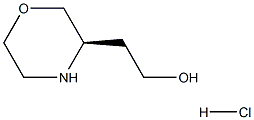 (R)-3-Hydroxyethylmorpholine hydrochloride 구조식 이미지