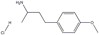 3-Amino-1-(4-methoxyphenyl)butane hydrochloride, 98% 구조식 이미지