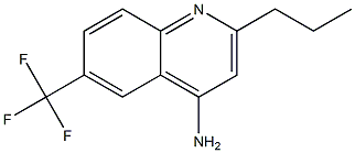 4-Amino-6-trifluoromethyl-2-propylquinoline Structure
