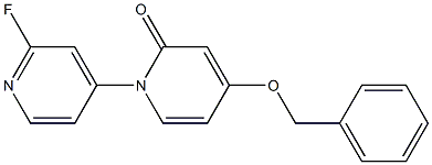 4-(Benzyloxy)-1-(2-fluoropyridin-4-yl)pyridin-2(1H)-one 구조식 이미지