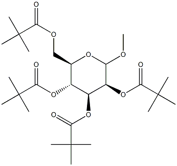 Methyl 2,3,4,6-Tetra-O-pivaloyl-D-mannopyranoside Structure