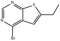 4-bromo-6-ethylthieno[2,3-d]pyrimidine
 구조식 이미지
