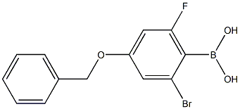 4-Benzyloxy-2-bromo-6-fluorophenylboronicacid Structure