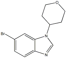 6-Bromo-1-(tetrahydro-2H-pyran-4-yl)-1H-benzo[d]imidazole Structure