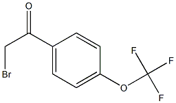 2-Bromo-4'-trifluoromethoxyacetophenoen 구조식 이미지